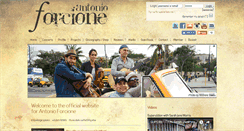 Desktop Screenshot of antonioforcione.com